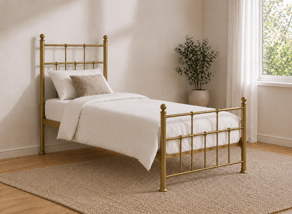 Levington Bed in Gold, Single Size