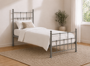 Levington Bed in Silver, Single Size