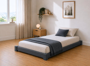 Single Ludham Blue Wooden Floor Bed