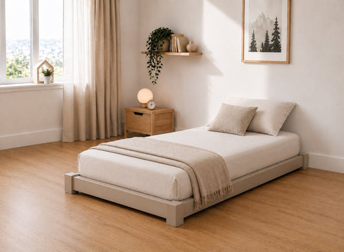 Single Ludham Grey Wooden Floor Bed