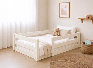 Single Necton Cream Toddler Floor Bed