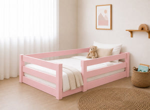 Single Necton Pink Toddler Floor Bed