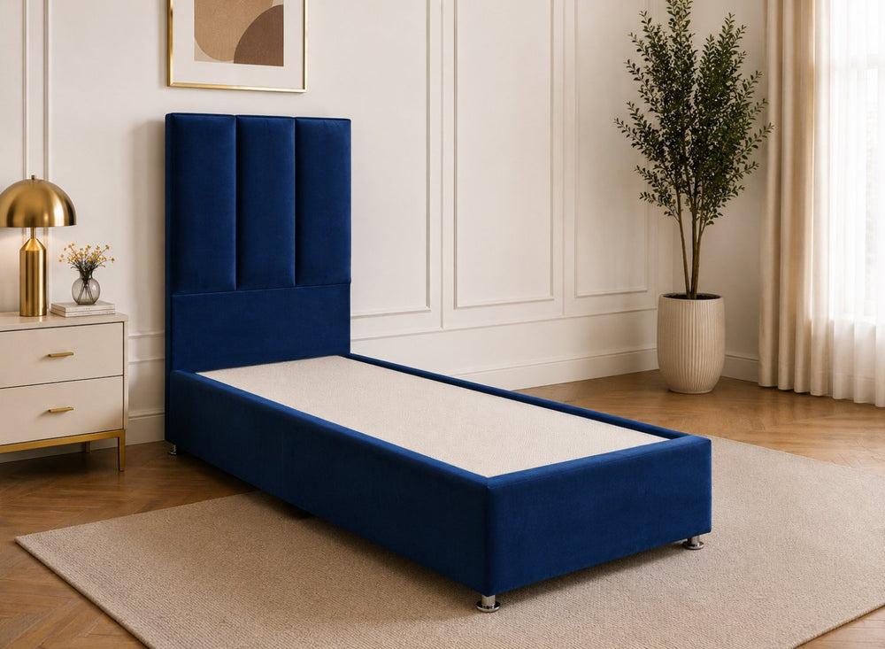 Iberis Daisy White Bouclé Divan Bed