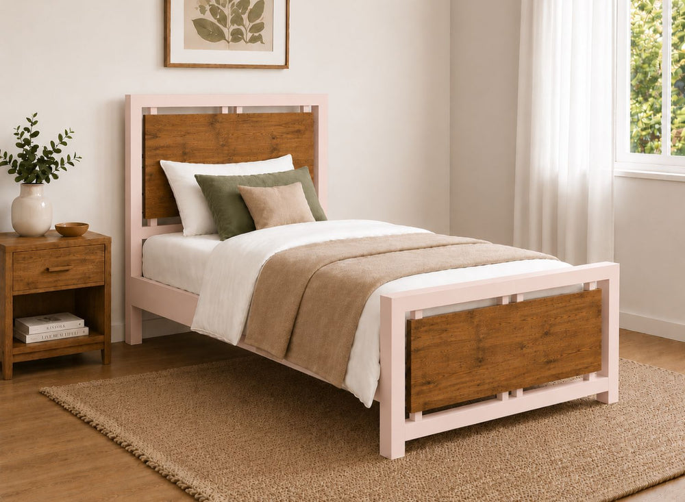 Stalham Double Dovetail Grey with Oak panel