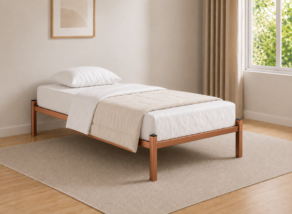 Wroxham Platform Bed in Copper, Single Size