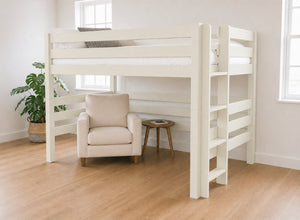 Snettisham Painted Cream Double High Sleeper, Right Side Ladder