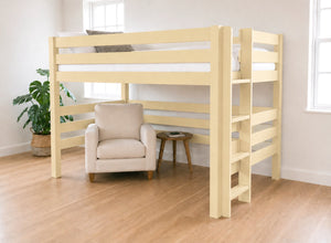 Snettisham Painted Yellow Double High Sleeper, Right Side Ladder