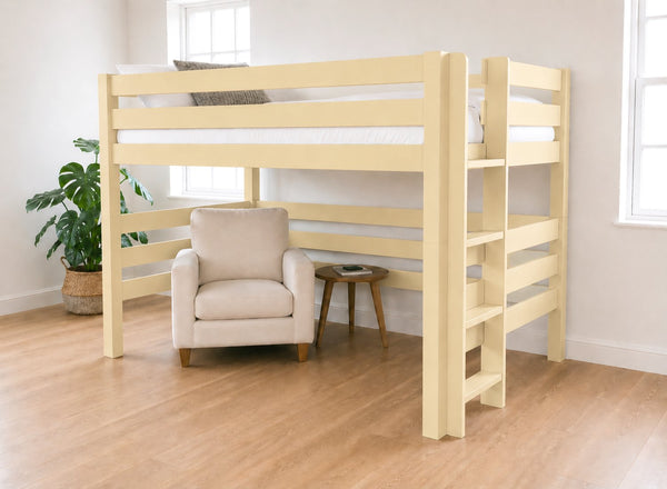 Snettisham Painted Yellow Double High Sleeper, Right Side Ladder