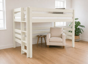 Snettisham Painted Cream Double High Sleeper, Left Side Ladder