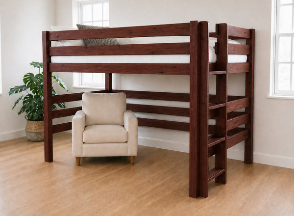 Snettisham Mahogany Double High Sleeper, Right Side Ladder