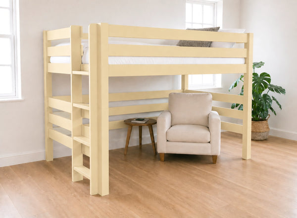 Snettisham Painted Yellow Double High Sleeper, Left Side Ladder