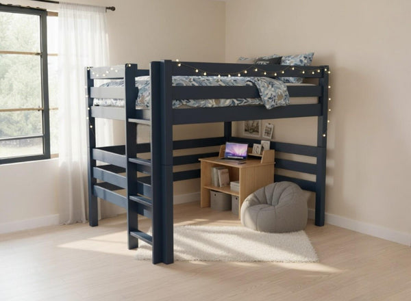 Snettisham Double High Sleeper in Hague Blue Finish (Left Ladder)