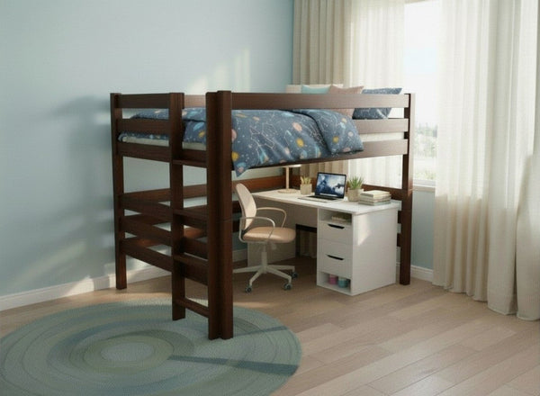 Snettisham Double High Sleeper in Chocolate Finish (Left Ladder)