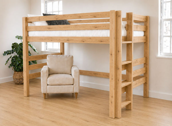 Snettisham Double High Sleeper in Antique, Right Side Ladder
