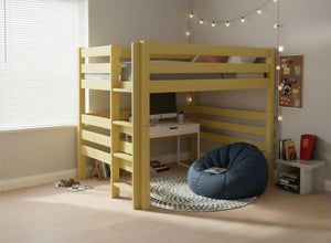 Snettisham Double High Sleeper in Dayroom Yellow Finish (Left Ladder)