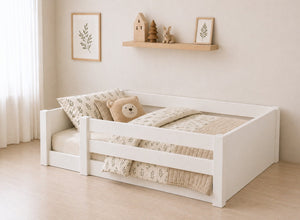 Sparham White Toddler Floor Bed