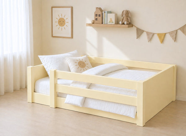 Sparham Yellow Toddler Floor Bed