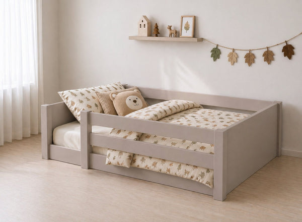 Sparham Grey Toddler Floor Bed