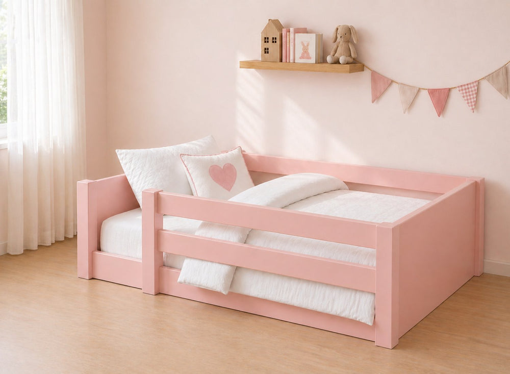 Sparham Oak Stain Toddler Floor Bed
