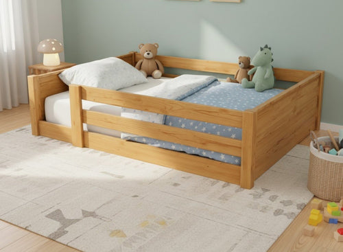 Sparham Floor Bed in Antique Finish