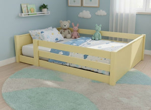 Sparham Floor Bed in Dayroom Yellow Finish