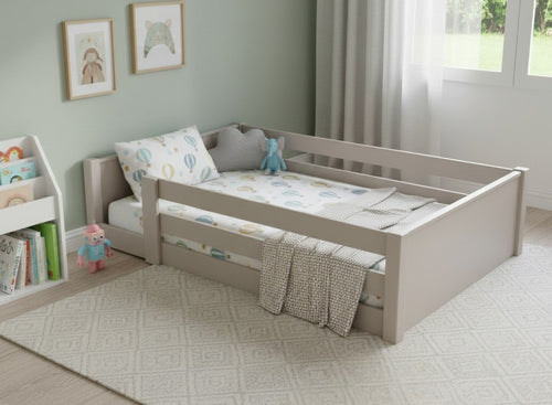 Sparham Floor Bed in Dovetail Grey Finish