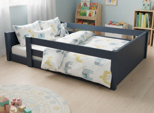 Sparham Floor Bed in Hague Blue Finish