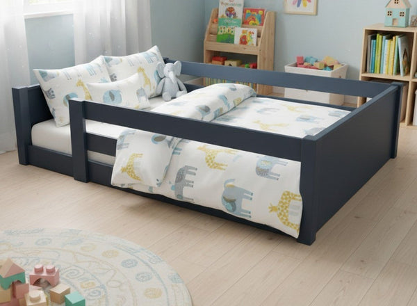 Sparham Floor Bed in Hague Blue Finish