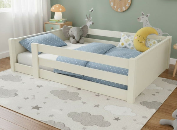Sparham Floor Bed in James White Finish