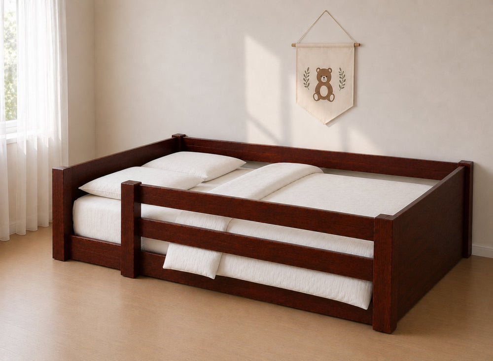 Sparham Mahogany Stain Toddler Floor Bed