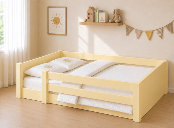 Sparham Yellow Toddler Floor Bed