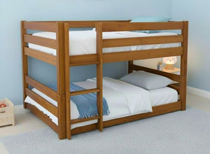 Summerfield Floor Bunk Bed in Oak Finish