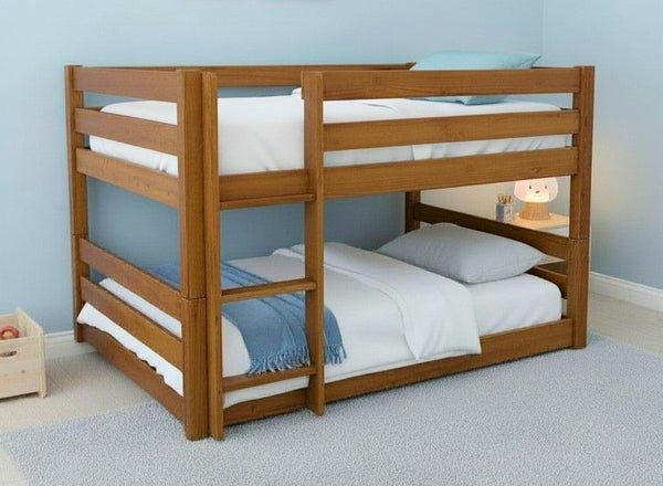 Summerfield Floor Bunk Bed in Oak Finish