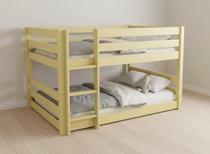 Summerfield Floor Bunk Bed in Dayroom Yellow Finish