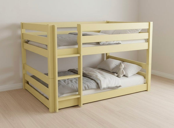 Summerfield Floor Bunk Bed in Dayroom Yellow Finish