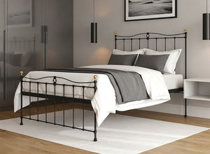 Tessa Bed in Black Finish