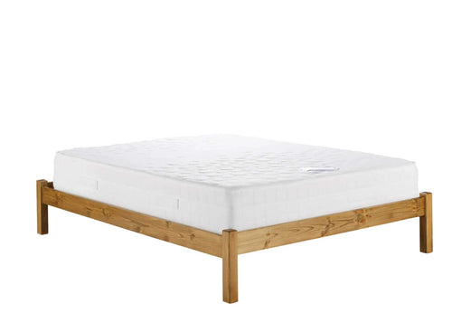 Hybrid Mattress on a wooden frame
