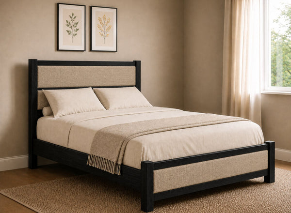 Clare Upholstered Wooden Bed