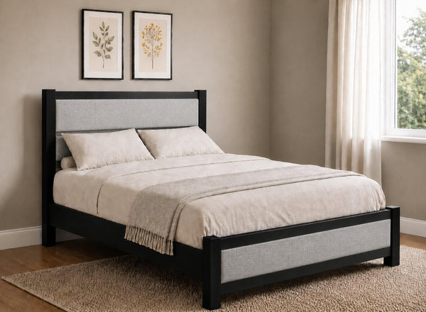 Clare Upholstered Wooden Bed