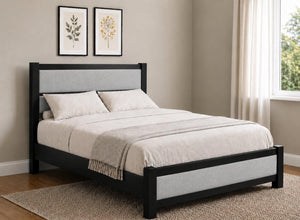 Clare Upholstered Wooden Bed