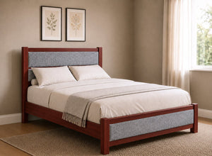 Clare Upholstered Wooden Bed