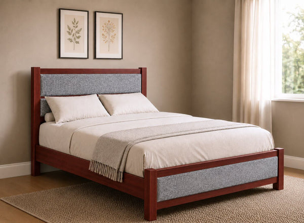 Clare Upholstered Wooden Bed