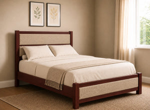 Clare Upholstered Wooden Bed