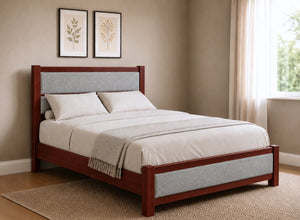 Clare Upholstered Wooden Bed