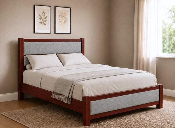 Clare Upholstered Wooden Bed