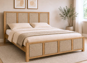 Kimberley Upholstered Wooden Bed
