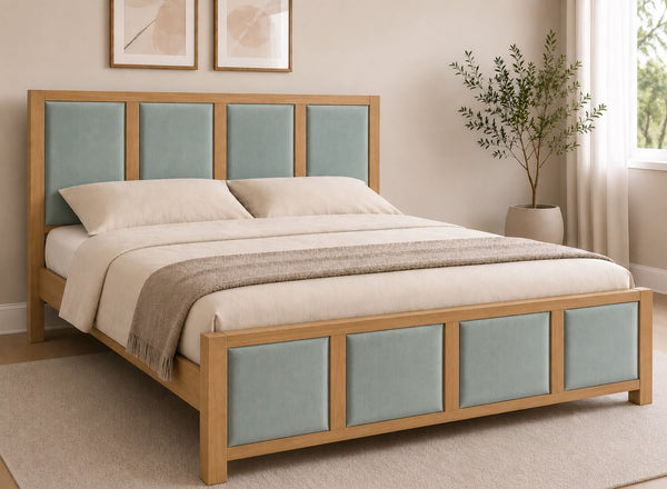 Kimberley Upholstered Wooden Bed