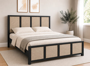 Kimberley Upholstered Wooden Bed