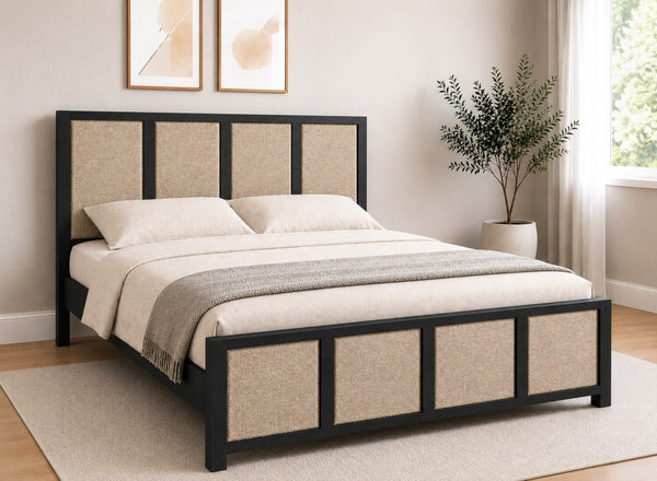 Kimberley Upholstered Wooden Bed