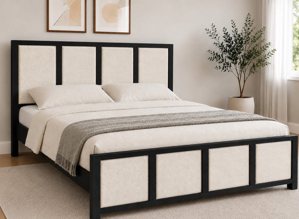 Kimberley Upholstered Wooden Bed